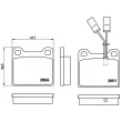 Jeu de 4 plaquettes de frein avant BREMBO P 23 012 - Visuel 2