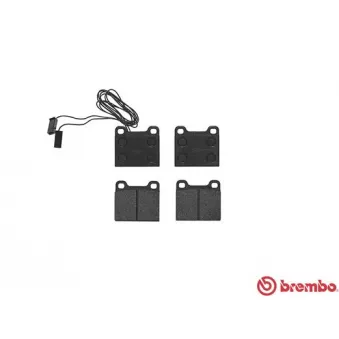 Jeu de 4 plaquettes de frein avant BREMBO P 23 012
