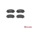 Jeu de 4 plaquettes de frein avant BREMBO P 23 013 - Visuel 1