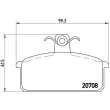 Jeu de 4 plaquettes de frein avant BREMBO P 23 018 - Visuel 2