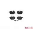 Jeu de 4 plaquettes de frein arrière BREMBO P 23 026 - Visuel 1