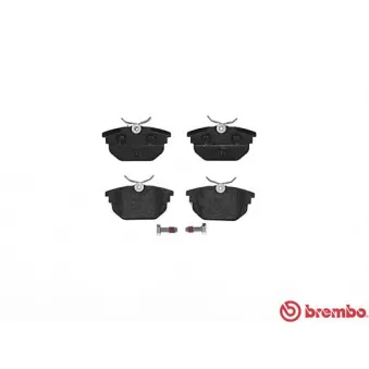Jeu de 4 plaquettes de frein arrière BREMBO P 23 026