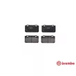 Jeu de 4 plaquettes de frein avant BREMBO P 23 027 - Visuel 1