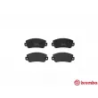 Jeu de 4 plaquettes de frein avant BREMBO P 23 029 - Visuel 1