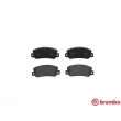 Jeu de 4 plaquettes de frein arrière BREMBO P 23 032 - Visuel 1