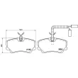 Jeu de 4 plaquettes de frein avant BREMBO P 23 035 - Visuel 2