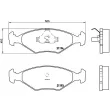 Jeu de 4 plaquettes de frein avant BREMBO P 23 040 - Visuel 2