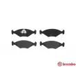 Jeu de 4 plaquettes de frein avant BREMBO P 23 040 - Visuel 1