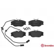 Jeu de 4 plaquettes de frein avant BREMBO P 23 041 - Visuel 1