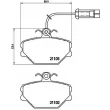 Jeu de 4 plaquettes de frein avant BREMBO P 23 044 - Visuel 2
