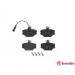 Jeu de 4 plaquettes de frein avant BREMBO P 23 044 - Visuel 1