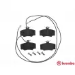 Jeu de 4 plaquettes de frein avant BREMBO P 23 048 - Visuel 1