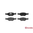 Jeu de 4 plaquettes de frein avant BREMBO P 23 055 - Visuel 1