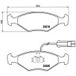 Jeu de 4 plaquettes de frein avant BREMBO P 23 056 - Visuel 2