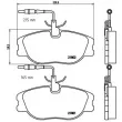 Jeu de 4 plaquettes de frein avant BREMBO P 23 061 - Visuel 2