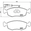 Jeu de 4 plaquettes de frein avant BREMBO P 23 063 - Visuel 2
