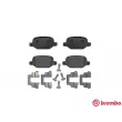 Jeu de 4 plaquettes de frein arrière BREMBO P 23 064 - Visuel 1