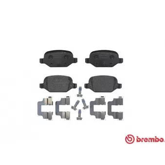 Jeu de 4 plaquettes de frein arrière BREMBO P 23 064