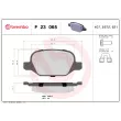 Jeu de 4 plaquettes de frein arrière BREMBO P 23 065 - Visuel 2