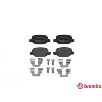 Jeu de 4 plaquettes de frein arrière BREMBO P 23 065