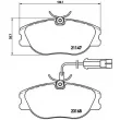 Jeu de 4 plaquettes de frein avant BREMBO P 23 066 - Visuel 2