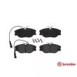 Jeu de 4 plaquettes de frein avant BREMBO P 23 066 - Visuel 1