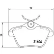 Jeu de 4 plaquettes de frein arrière BREMBO P 23 067 - Visuel 2