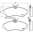 Jeu de 4 plaquettes de frein avant BREMBO P 23 069 - Visuel 2