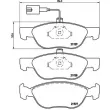 Jeu de 4 plaquettes de frein avant BREMBO P 23 070 - Visuel 2