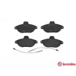 Jeu de 4 plaquettes de frein avant BREMBO P 23 072 - Visuel 1