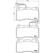 Jeu de 4 plaquettes de frein avant BREMBO P 23 078 - Visuel 2