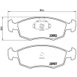 Jeu de 4 plaquettes de frein avant BREMBO P 23 079 - Visuel 2