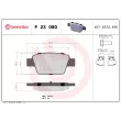 Jeu de 4 plaquettes de frein arrière BREMBO P 23 080 - Visuel 2