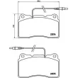 Jeu de 4 plaquettes de frein avant BREMBO P 23 082 - Visuel 2