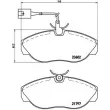 Jeu de 4 plaquettes de frein avant BREMBO P 23 083 - Visuel 2