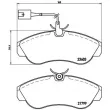 Jeu de 4 plaquettes de frein avant BREMBO P 23 084 - Visuel 2