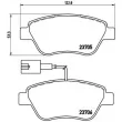 Jeu de 4 plaquettes de frein avant BREMBO P 23 085 - Visuel 2