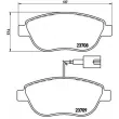 Jeu de 4 plaquettes de frein avant BREMBO P 23 087 - Visuel 2