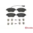 Jeu de 4 plaquettes de frein avant BREMBO P 23 087 - Visuel 1
