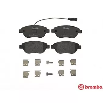 Jeu de 4 plaquettes de frein avant BREMBO P 23 087