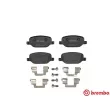 Jeu de 4 plaquettes de frein arrière BREMBO P 23 089 - Visuel 1