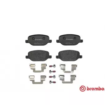Jeu de 4 plaquettes de frein arrière BREMBO P 23 089