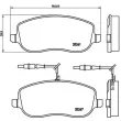 Jeu de 4 plaquettes de frein avant BREMBO P 23 090 - Visuel 2