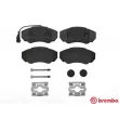 Jeu de 4 plaquettes de frein avant BREMBO P 23 091 - Visuel 1
