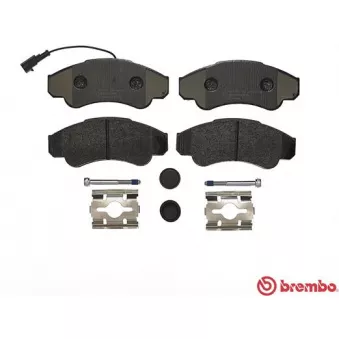Jeu de 4 plaquettes de frein avant BREMBO P 23 092