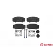 Jeu de 4 plaquettes de frein arrière BREMBO P 23 093 - Visuel 1