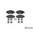Jeu de 4 plaquettes de frein avant BREMBO P 23 097 - Visuel 1