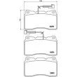 Jeu de 4 plaquettes de frein avant BREMBO P 23 098 - Visuel 2