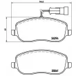 Jeu de 4 plaquettes de frein avant BREMBO P 23 100 - Visuel 2
