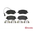 Jeu de 4 plaquettes de frein avant BREMBO P 23 100 - Visuel 1